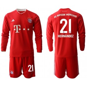 Tenue Bayern Munich Lucas Hernandez 21 Enfant Domicile 2020-2021 Maillot de Foot ML